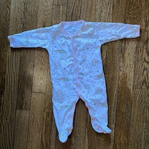 Noomie Rainbow Cloud Onesie Footie 0-3m
